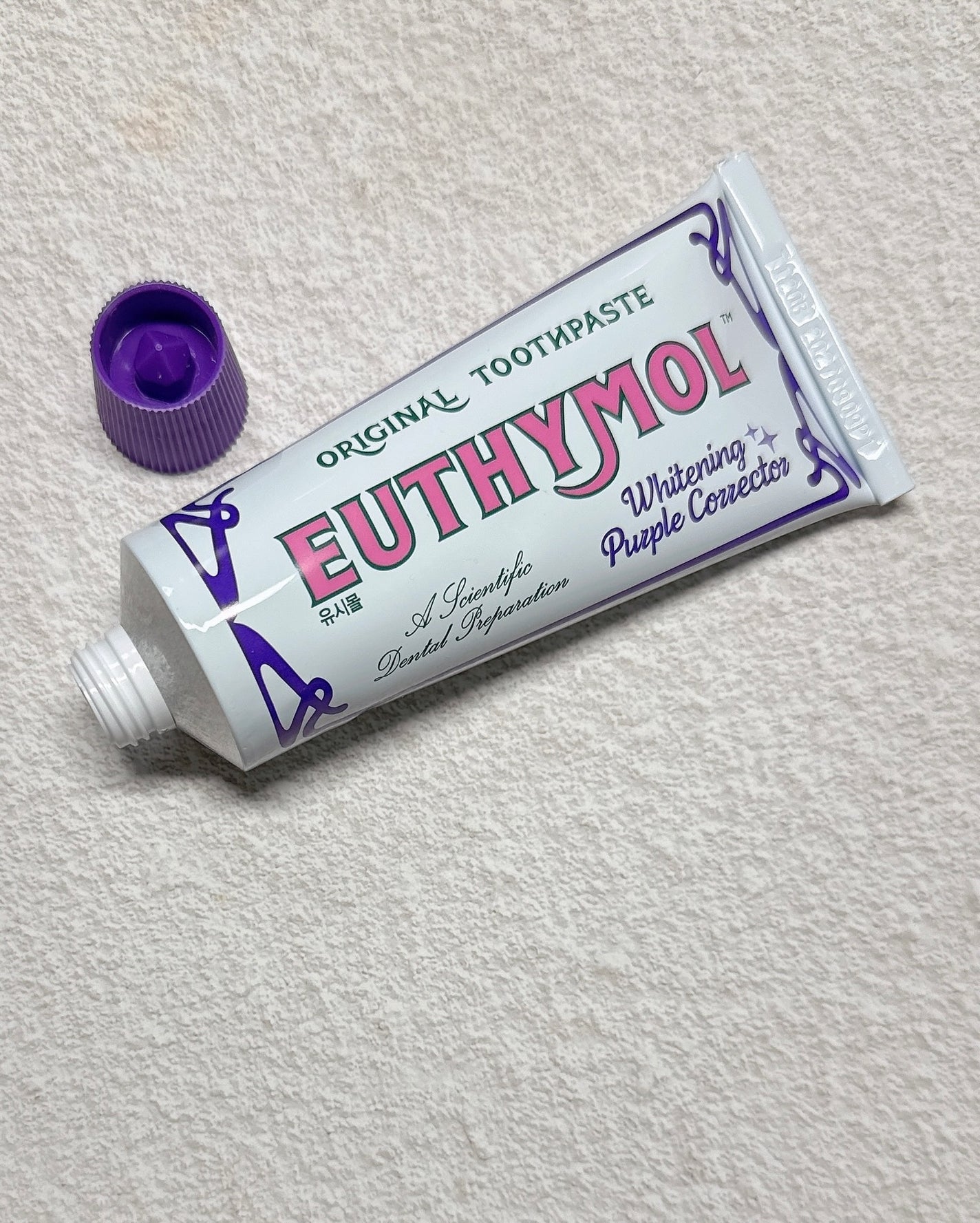 ホワイトパープル歯みがき ピーチフローラルミントの香り/EUTHYMOL/歯磨き粉を使ったクチコミ(4枚目)