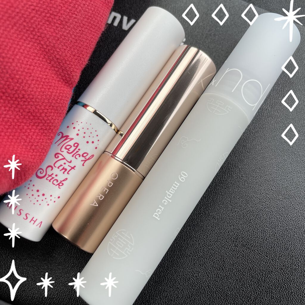 シースルーマットティント 韓服エディション #09 maple red/rom&nd/リップティントを使ったクチコミ（3枚目）