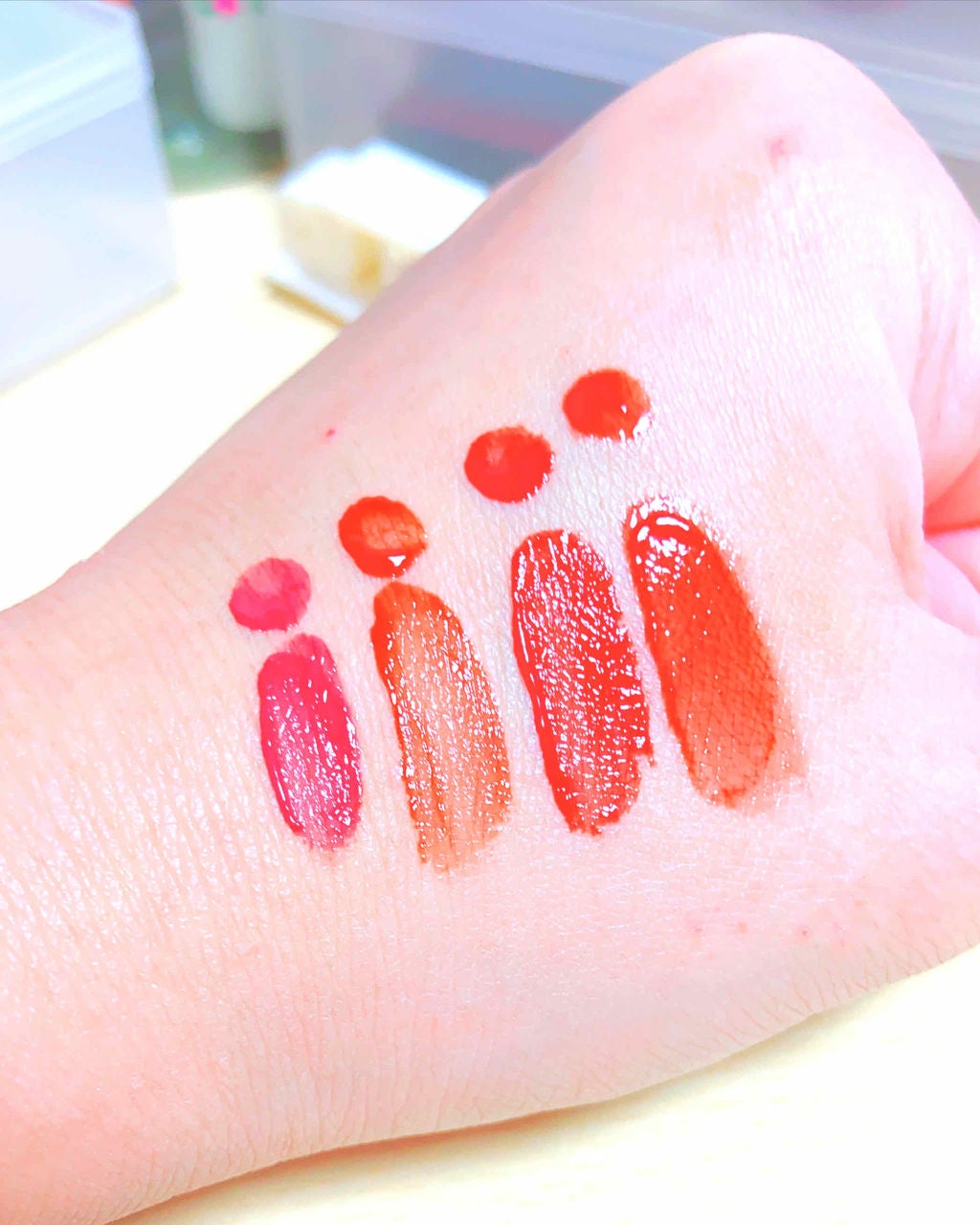 ジューシーラスティングティント/rom&nd/リップティントを使ったクチコミ(2枚目)