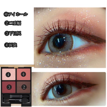 アイカラーレーション/LUNASOL/アイシャドウパレットを使ったクチコミ(4枚目)