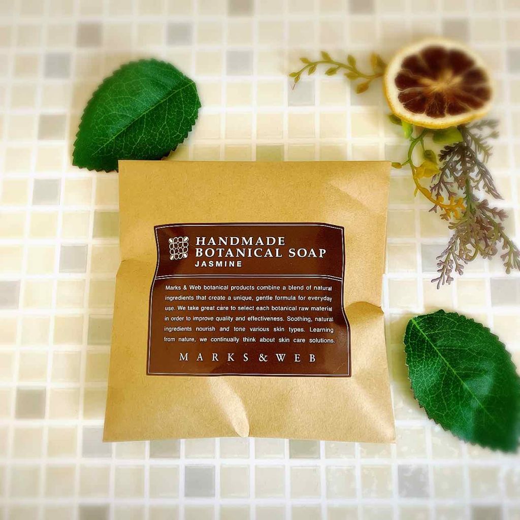 ハンドメイドボタニカルソープ ジャスミン/MARKS&WEB/洗顔石鹸を使ったクチコミ(2枚目)