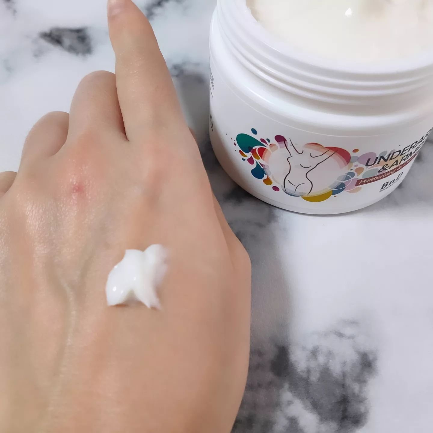 BnDアンダーアームクリーム(ボディクリーム)/BnD/デリケートゾーンケアを使ったクチコミ（3枚目）