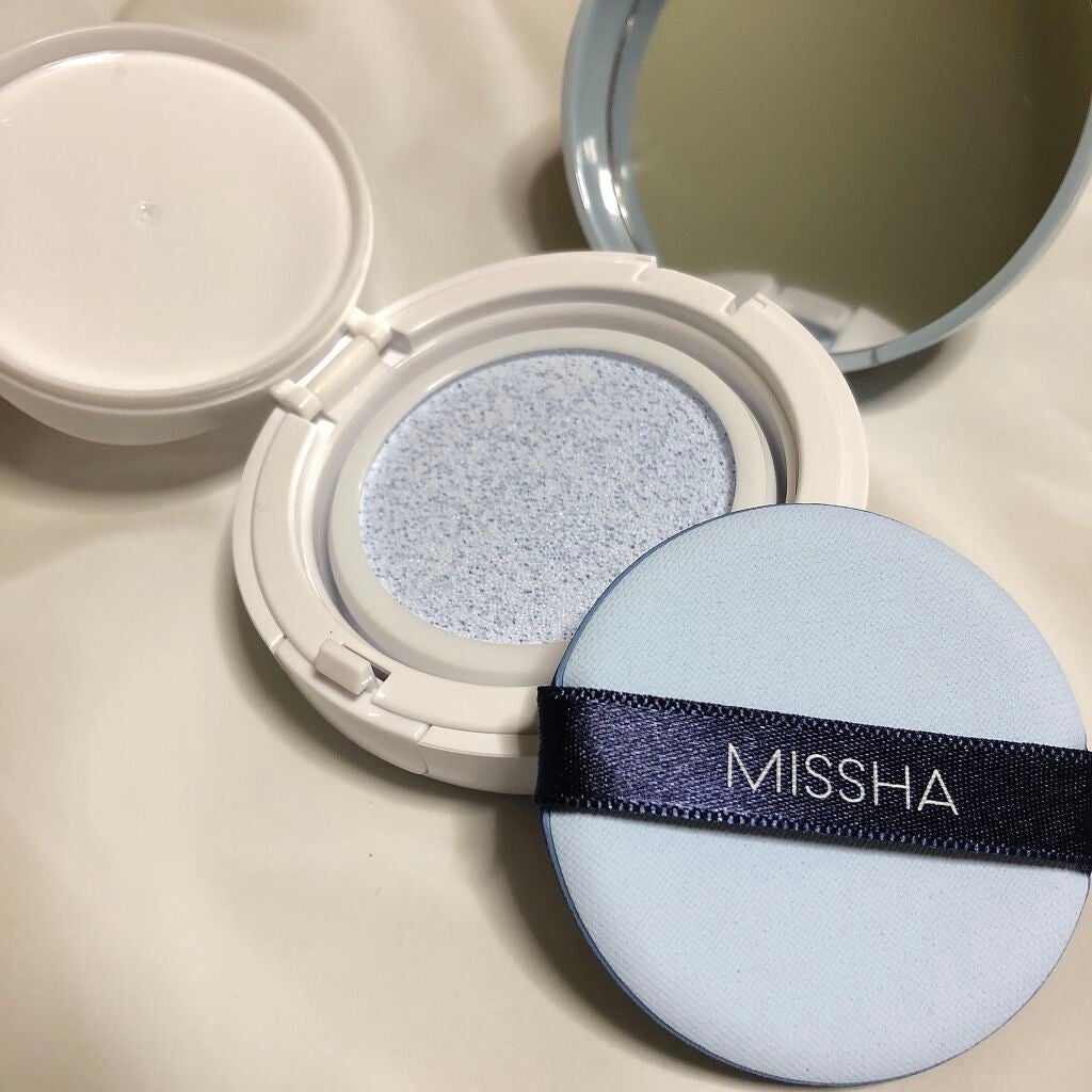 M クッションベース(ブルー)/MISSHA/化粧下地を使ったクチコミ(3枚目)