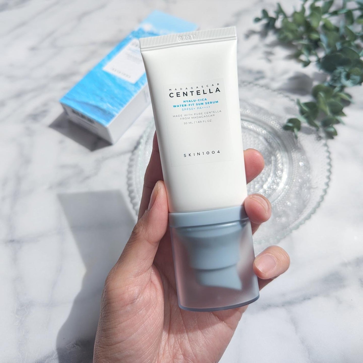 ヒアルーシカ ウォーターフィット サンセラム/SKIN1004/日焼け止めローションを使ったクチコミ(3枚目)