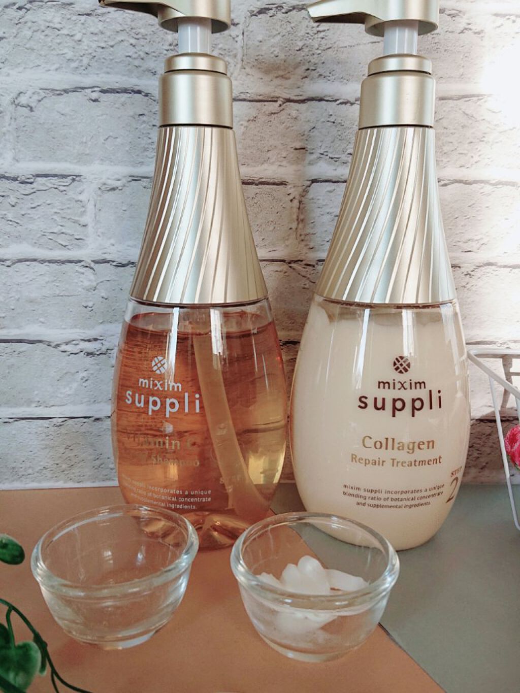 ビタミン リペアシャンプー／コラーゲン リペアヘアトリートメント/mixim suppli/市販シャンプーを使ったクチコミ（2枚目）