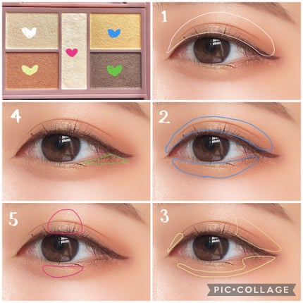 パーフェクトスタイリストアイズ/キャンメイク/アイシャドウパレットを使ったクチコミ(5枚目)
