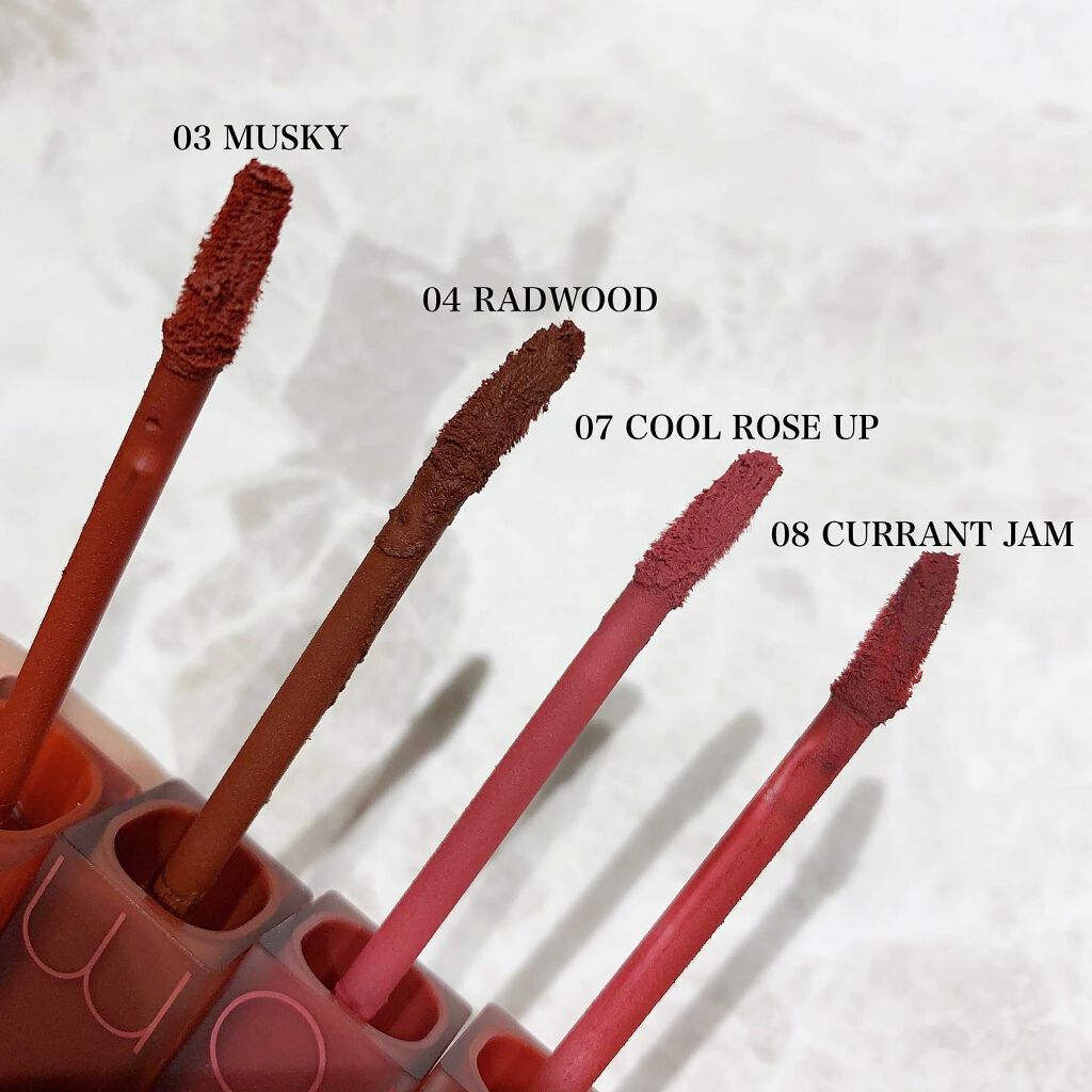 rom&nd ブラーファッジティント 08 カラントジャム(CURRANT JAM)/rom&nd/リップティントを使ったクチコミ（2枚目）