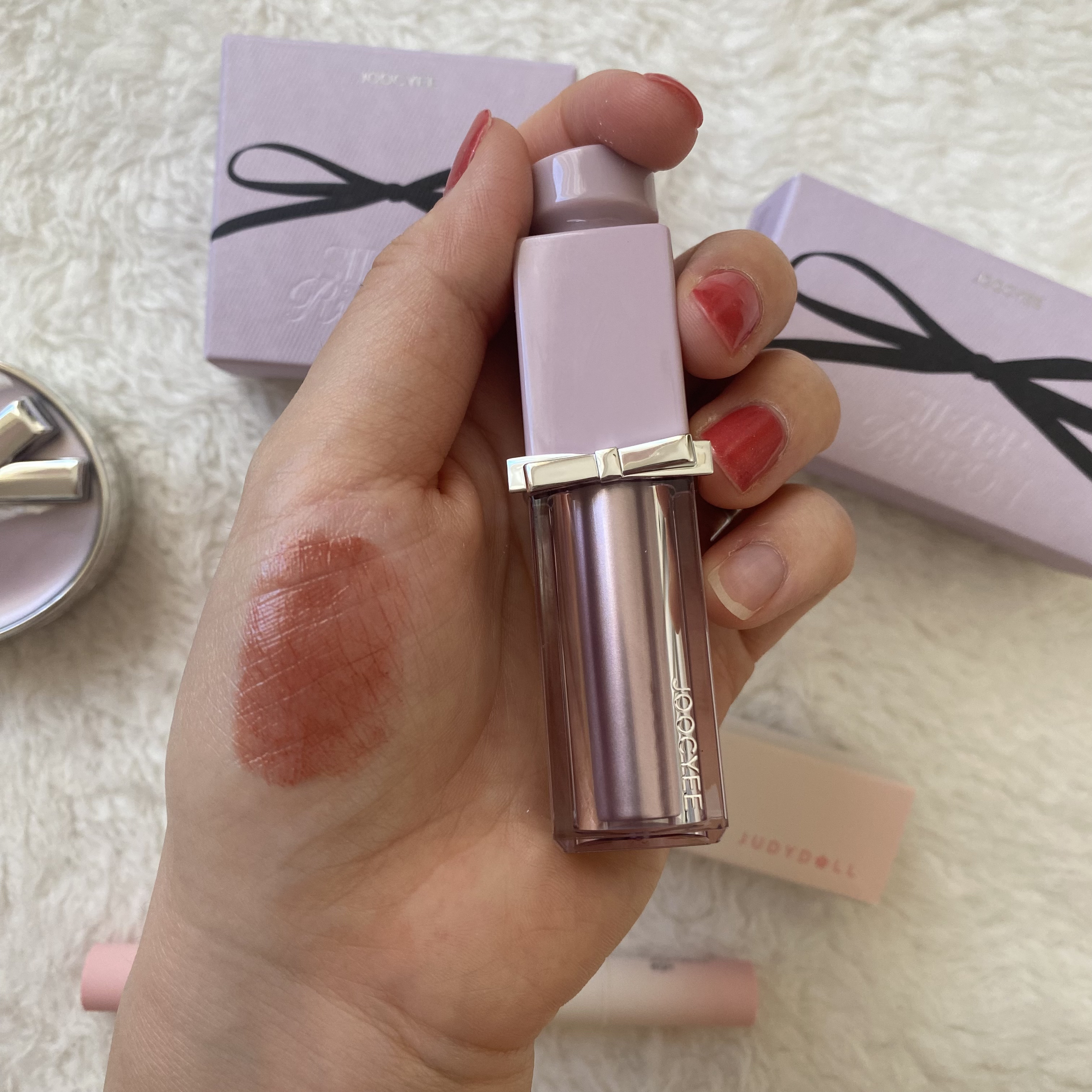 SILVER RIBBON  グロウセラムルージュ/Joocyee/口紅を使ったクチコミ（1枚目）