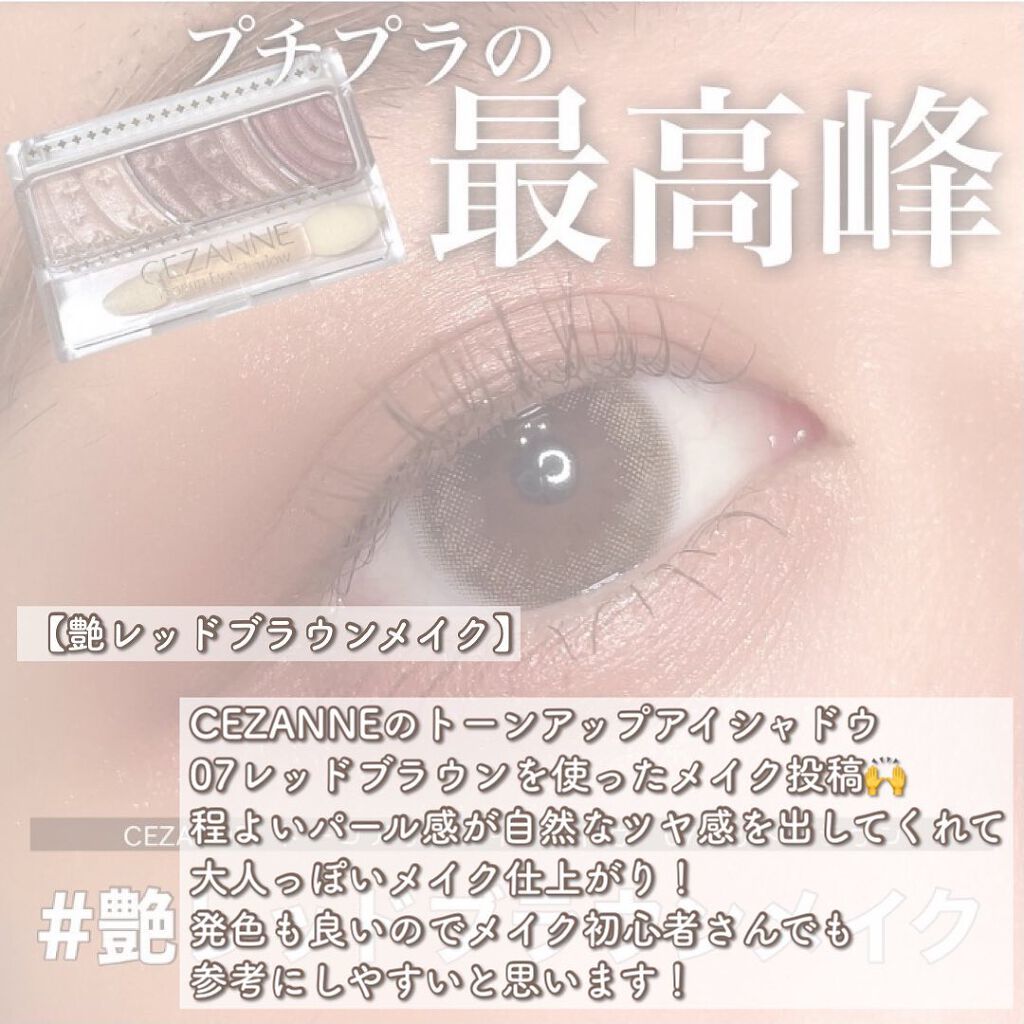 トーンアップアイシャドウ/CEZANNE/アイシャドウパレットを使ったクチコミ(5枚目)
