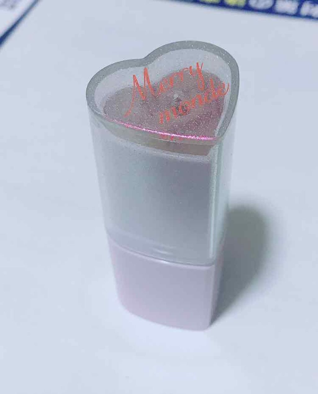 ラブクラッシュ ハートスティック ハイライト/Merrymonde/ジェル・クリームチークを使ったクチコミ（1枚目）