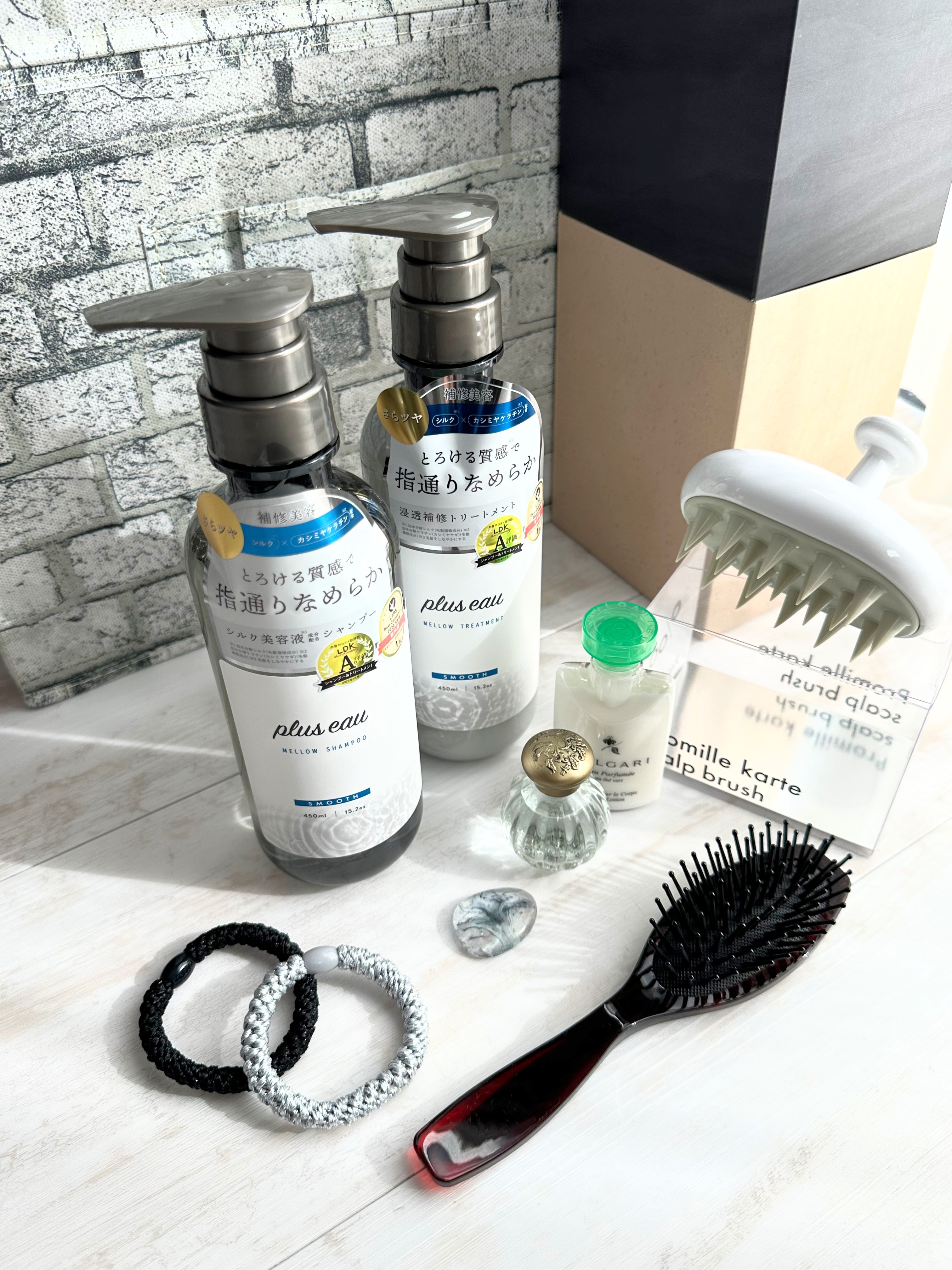 メロウシャンプー/メロウトリートメント/plus eau/市販シャンプーを使ったクチコミ（1枚目）