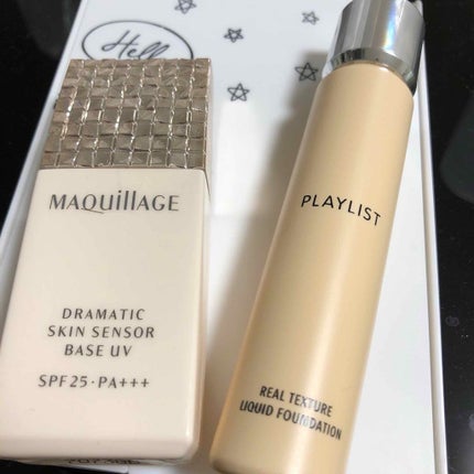 PLAYLIST リアルテクスチャー リキッドファンデーションのクチコミ「以前駆け込みで購入した
プレイリストのリキッドファンデ。
下地を同ラインで買わなかったので、
.....」(1枚目)