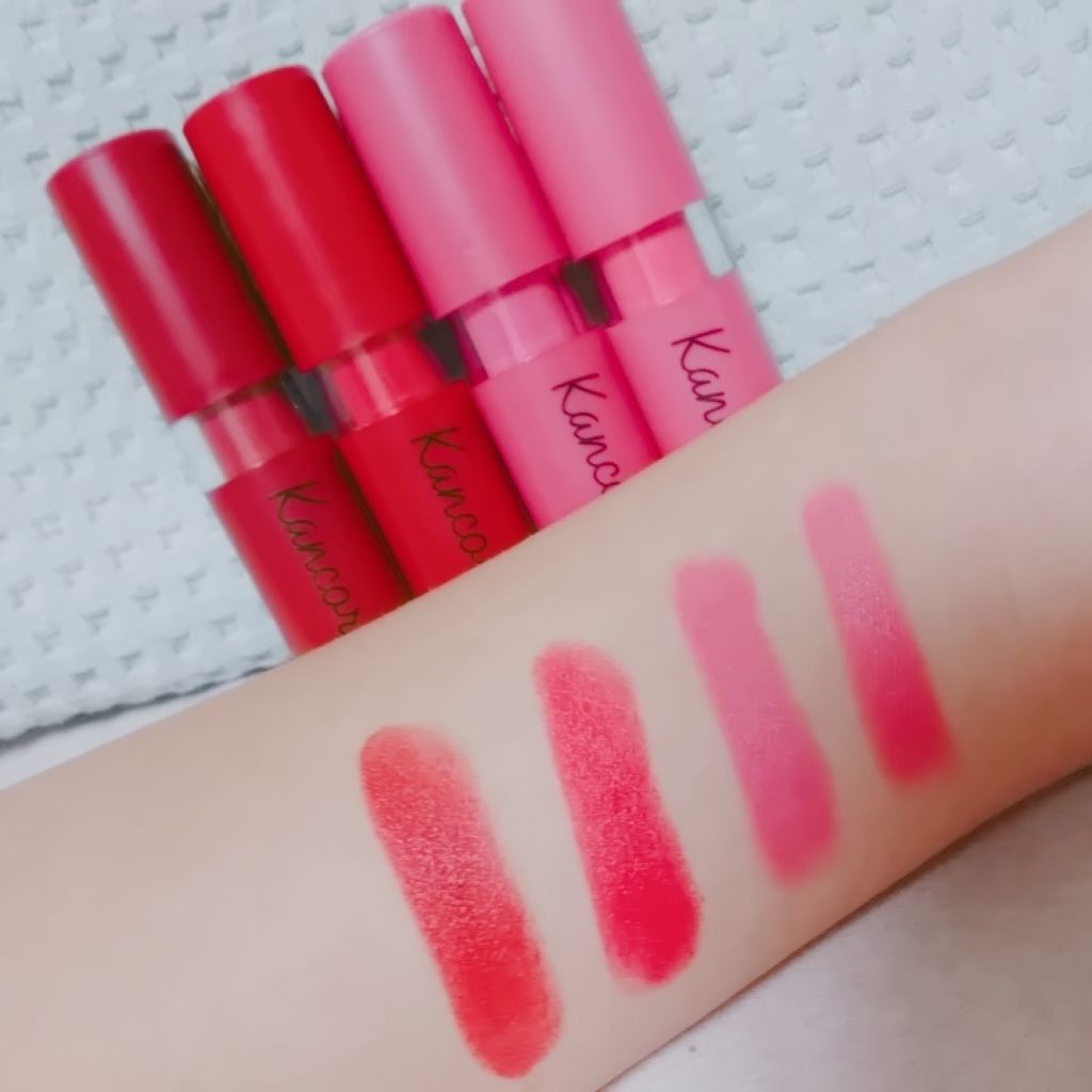 カンコレ マットリップスティック/DAISO/口紅を使ったクチコミ（2枚目）