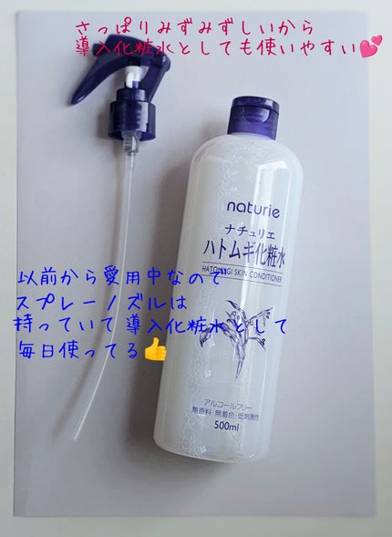 ハトムギ化粧水(ナチュリエ スキンコンディショナー R )/ナチュリエ/化粧水を使ったクチコミ(2枚目)