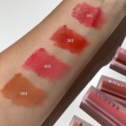 カラーウェイベルベットリップティント/BUNLAB/リップティントを使ったクチコミ(5枚目)