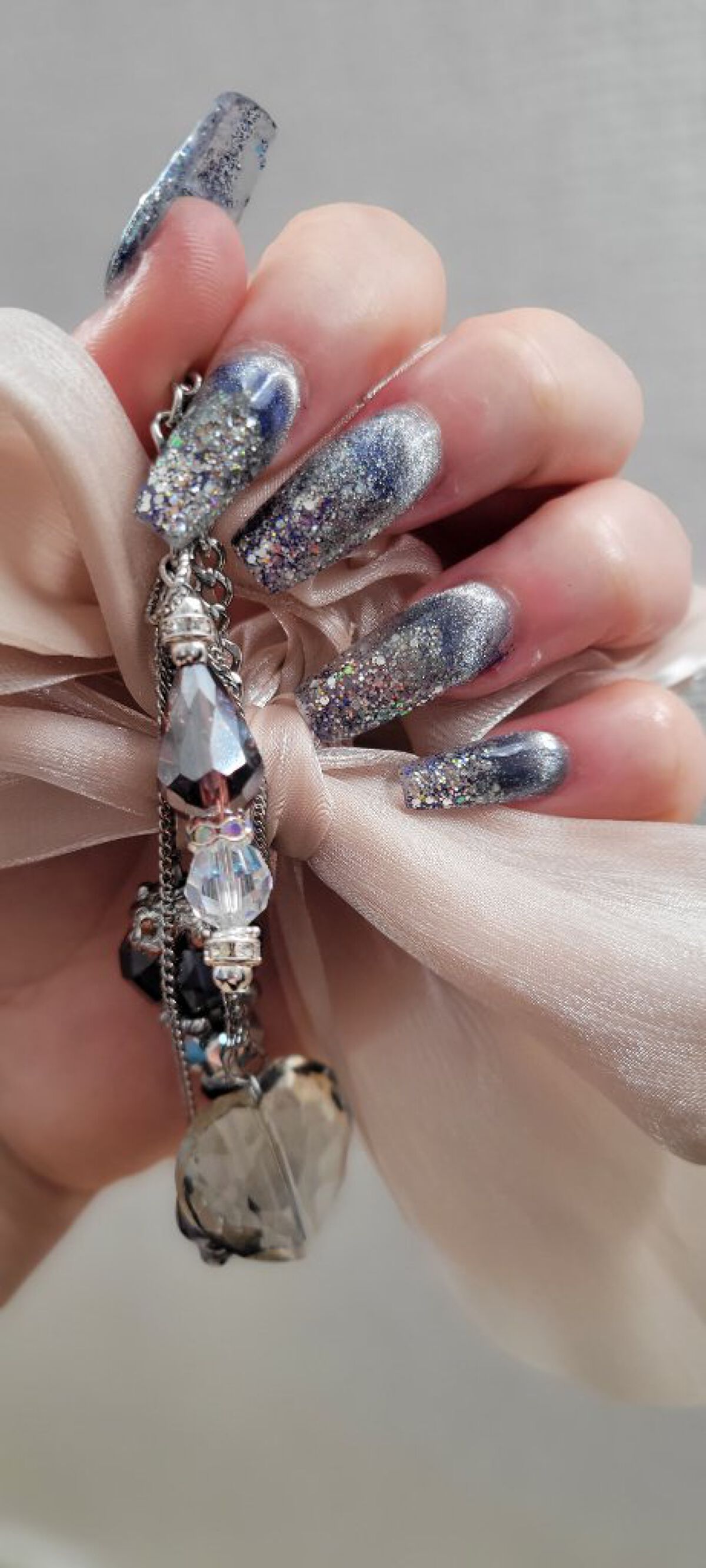 マグネットジェル 01ムーン（ギャラクシーシリーズ）/NAILTOWN/ジェルネイルを使ったクチコミ（1枚目）