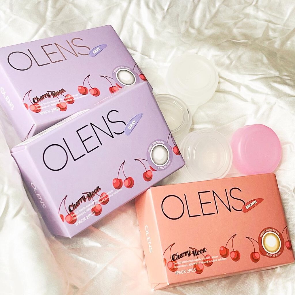 Cherry moon 1Month/OLENS/カラーコンタクトレンズを使ったクチコミ(1枚目)