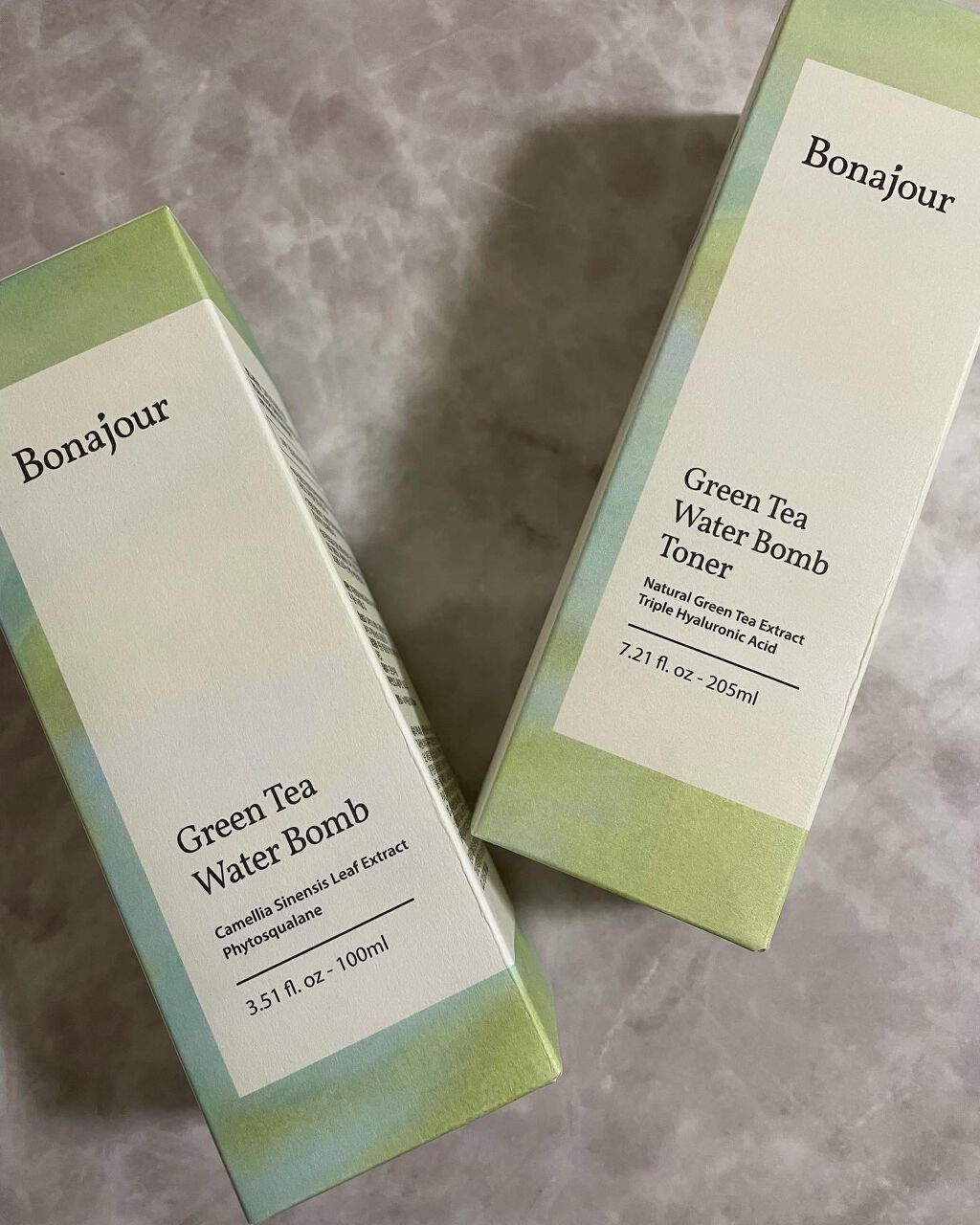 グリーンティーウォーターボム/Bonajour/フェイスクリームを使ったクチコミ（3枚目）