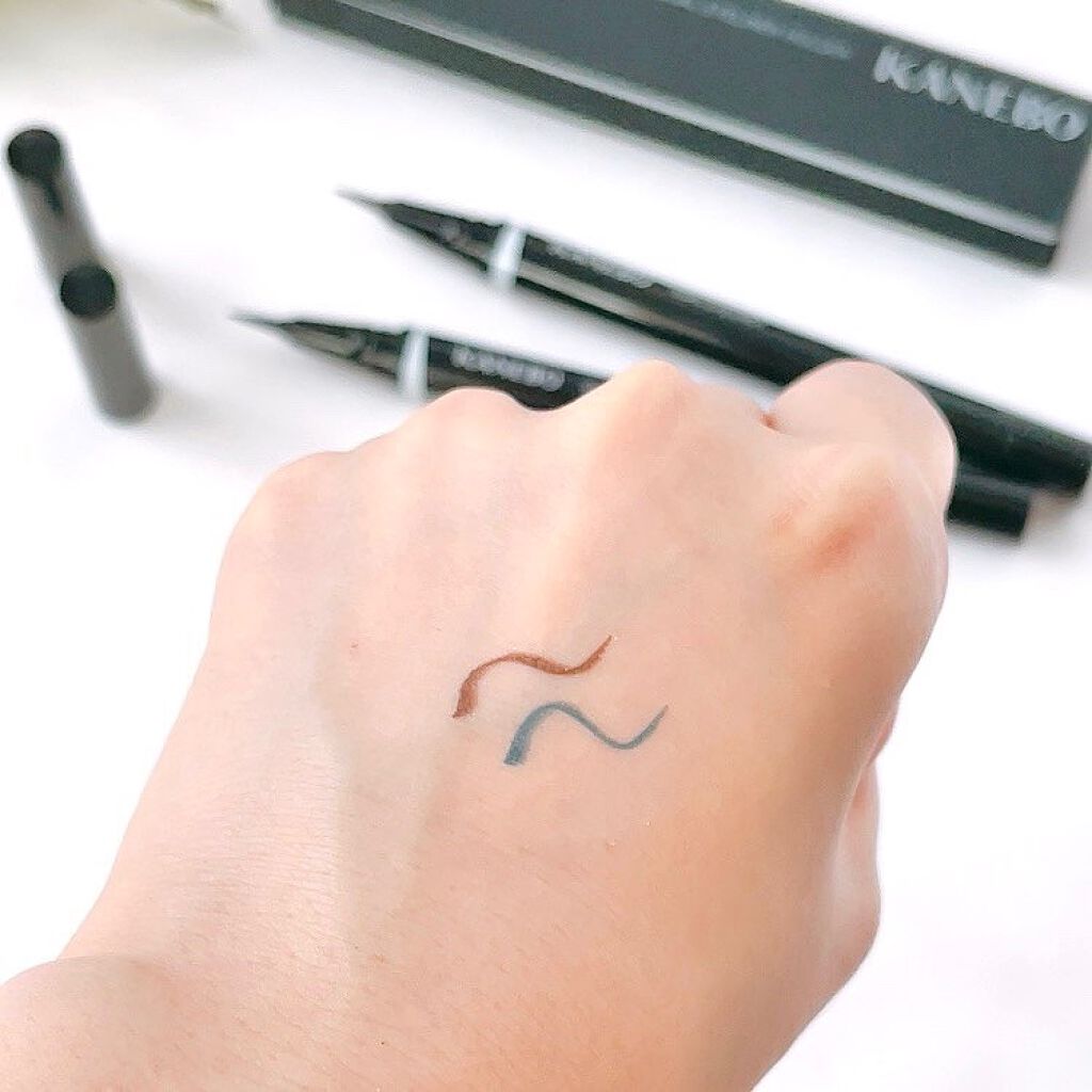 カネボウ デュアルアイライナー（カラー） EC1 Trick Gray/KANEBO/リキッドアイライナーを使ったクチコミ（2枚目）