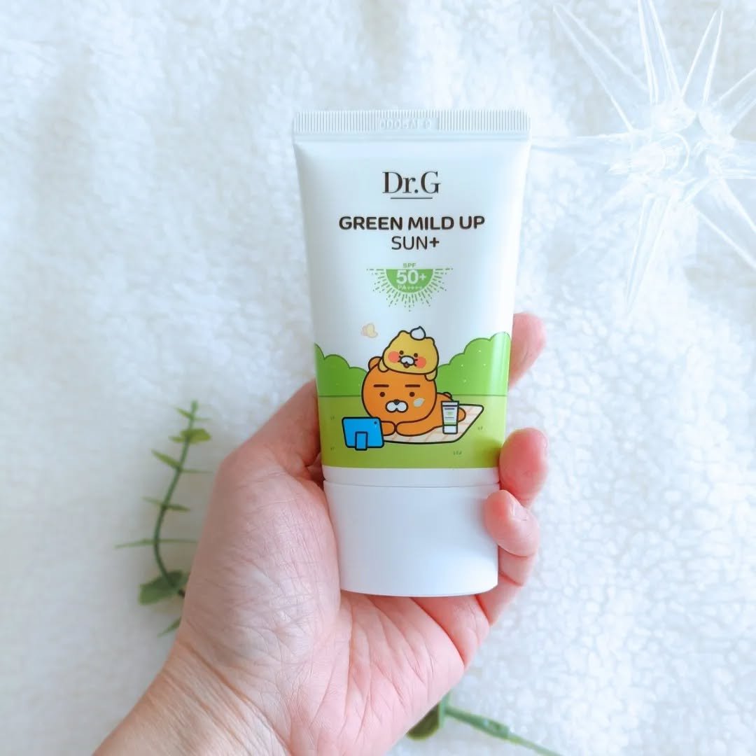グリーンマイルドアップサンプラス/Dr.G/日焼け止めクリームを使ったクチコミ（1枚目）