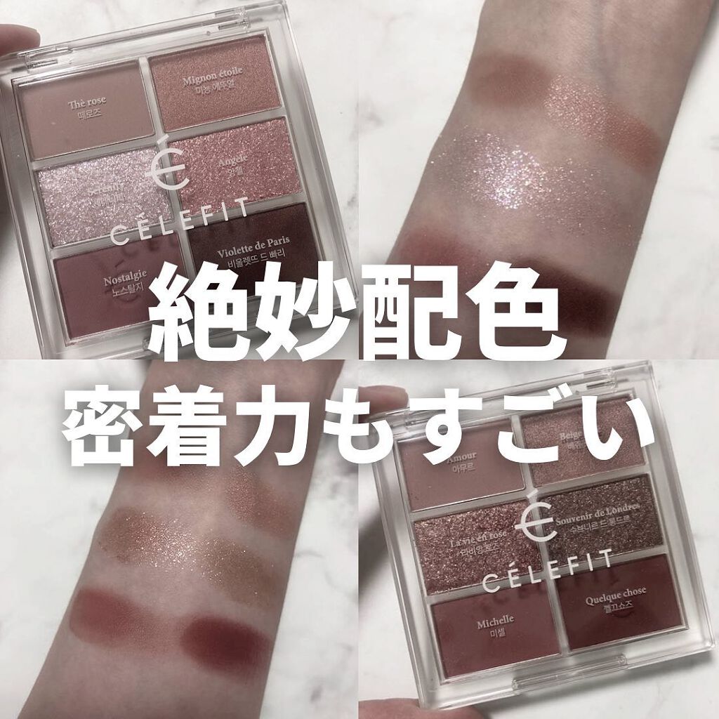 プロアイシャドウパレットセシル/CELEFIT/アイシャドウパレットを使ったクチコミ(1枚目)