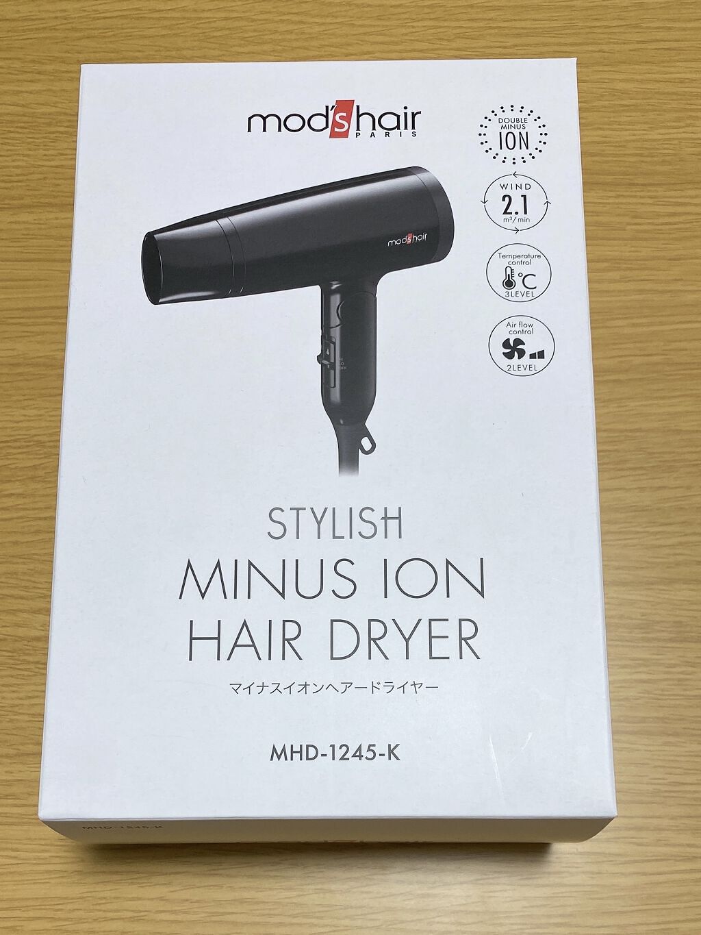 マイナスイオンヘアードライアー（ブラック）モッズヘアドライア/mod's hair/ドライヤーを使ったクチコミ（2枚目）