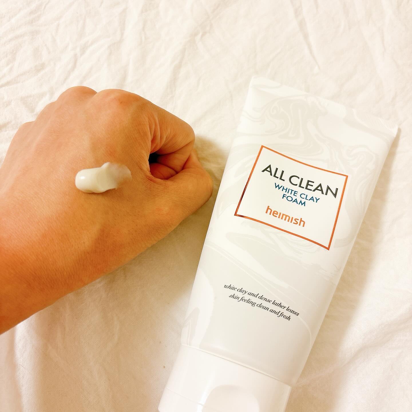 オールクリーンホワイトクレイフォーム/heimish/洗顔フォームを使ったクチコミ（2枚目）