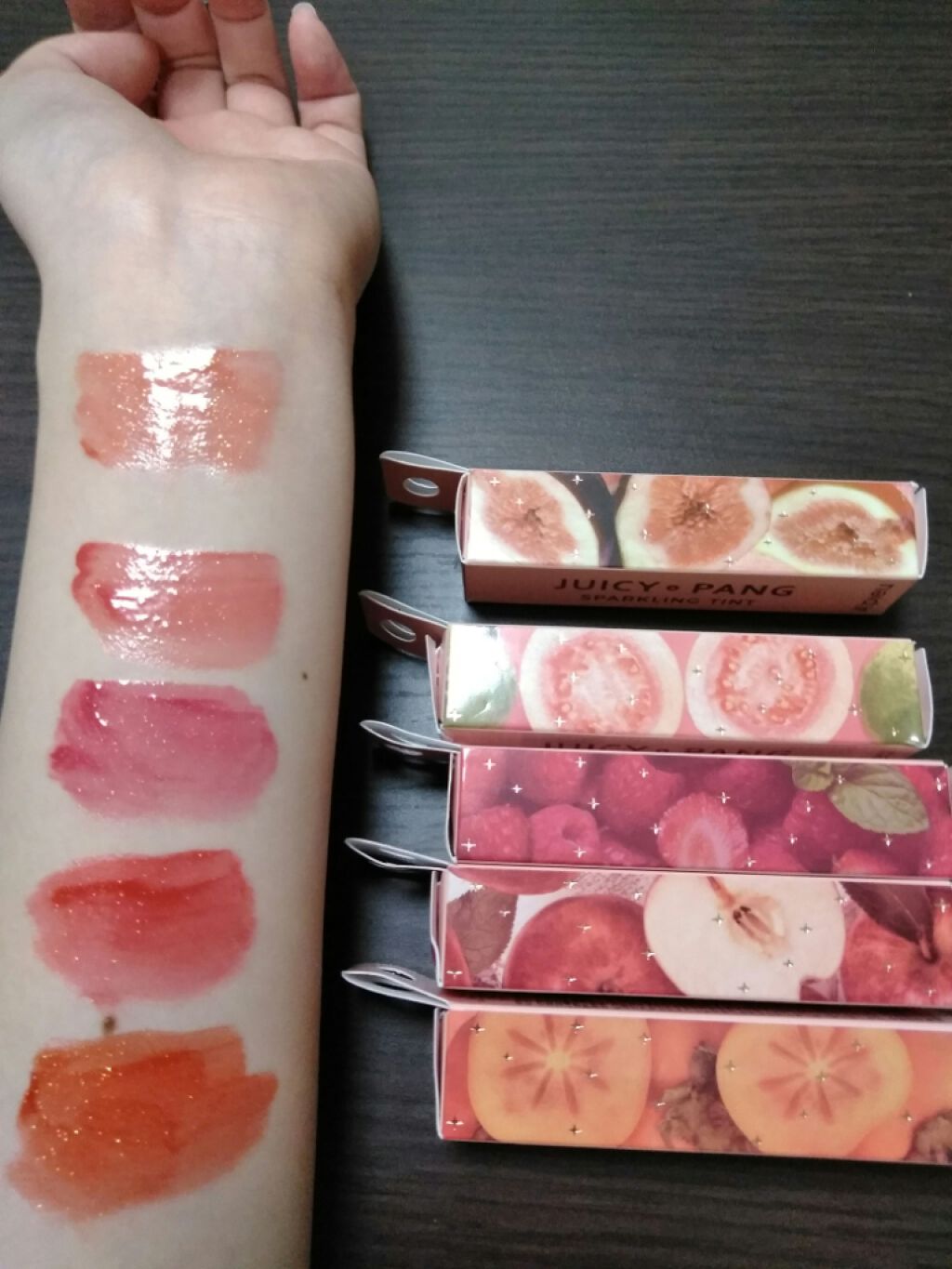 アピュー ジューシーパン スパークリングティント/A’pieu/口紅を使ったクチコミ(3枚目)