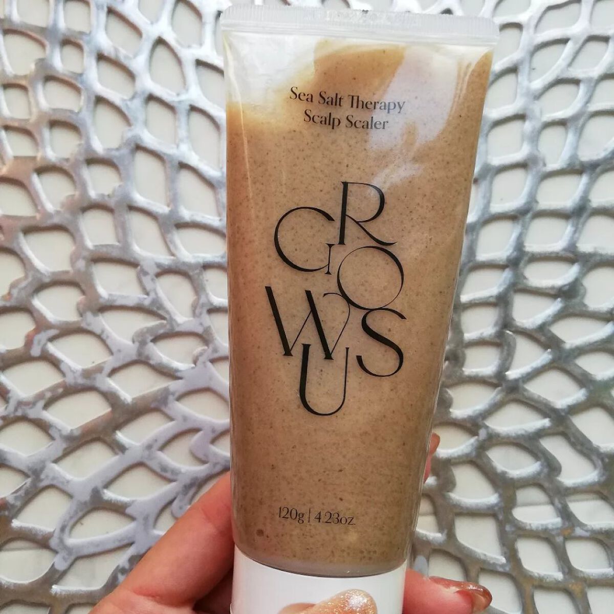 シーソルトセラピースカルプスケーラー/GROWUS/ヘッドスクラブを使ったクチコミ（2枚目）