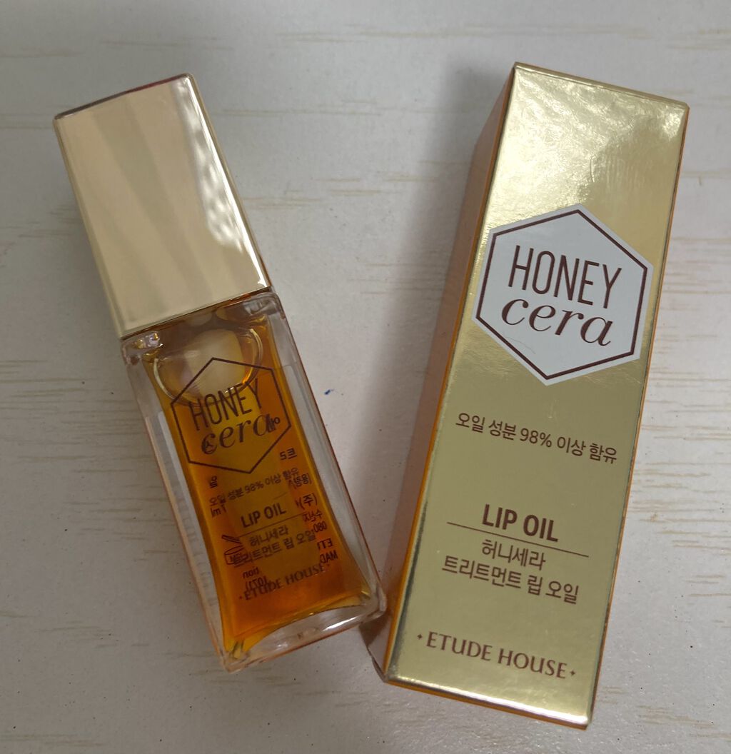 Hセラ トリートメント リップオイル/ETUDE/リップグロスを使ったクチコミ（1枚目）