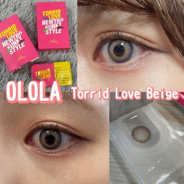 トリッドラブベージュマンスリー (TORRID LOVE BEIGE monthly)/OLOLA/１ヶ月（１MONTH）カラコンを使ったクチコミ（1枚目）