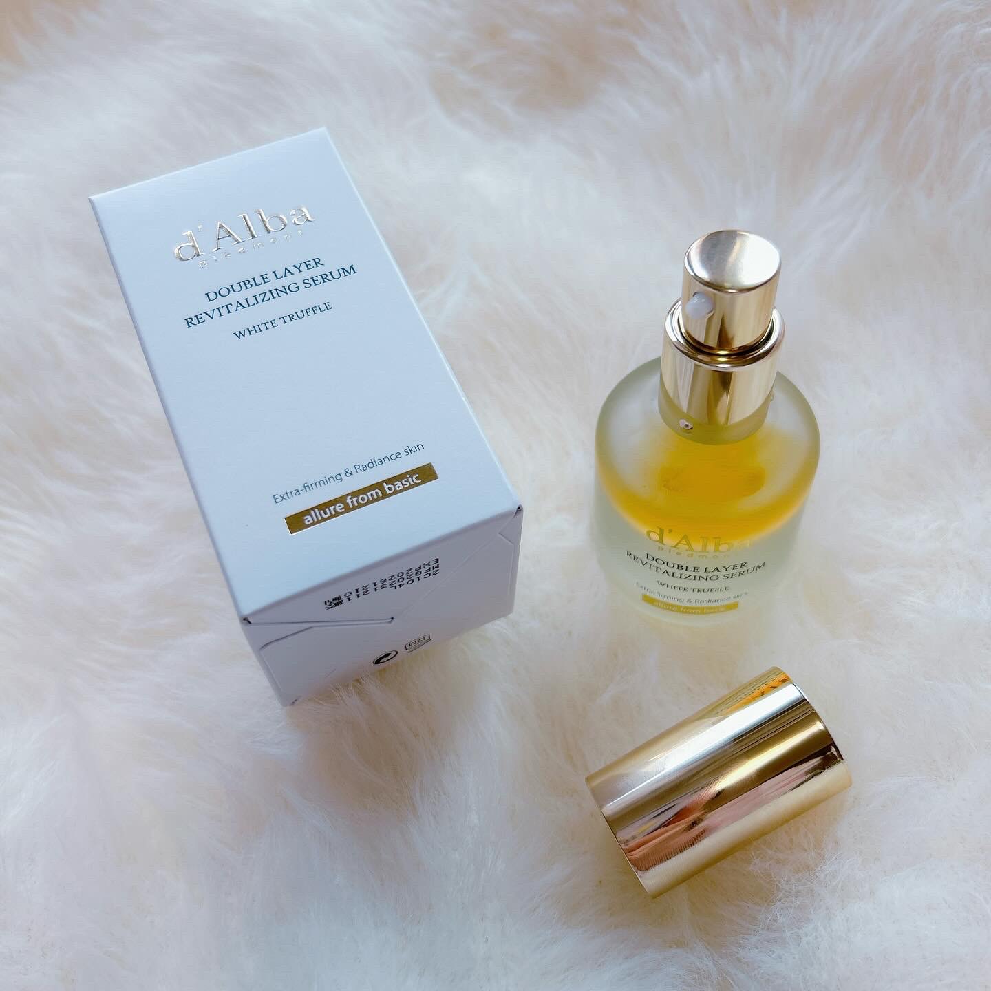ホワイトトリュフダブルレイヤーリバイタライジングセラム/ダルバ/美容液を使ったクチコミ（2枚目）