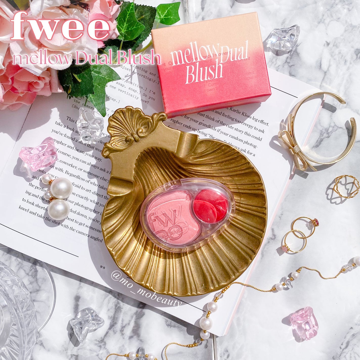 デュアルチークメロウ/fwee/ジェル・クリームチークを使ったクチコミ(1枚目)