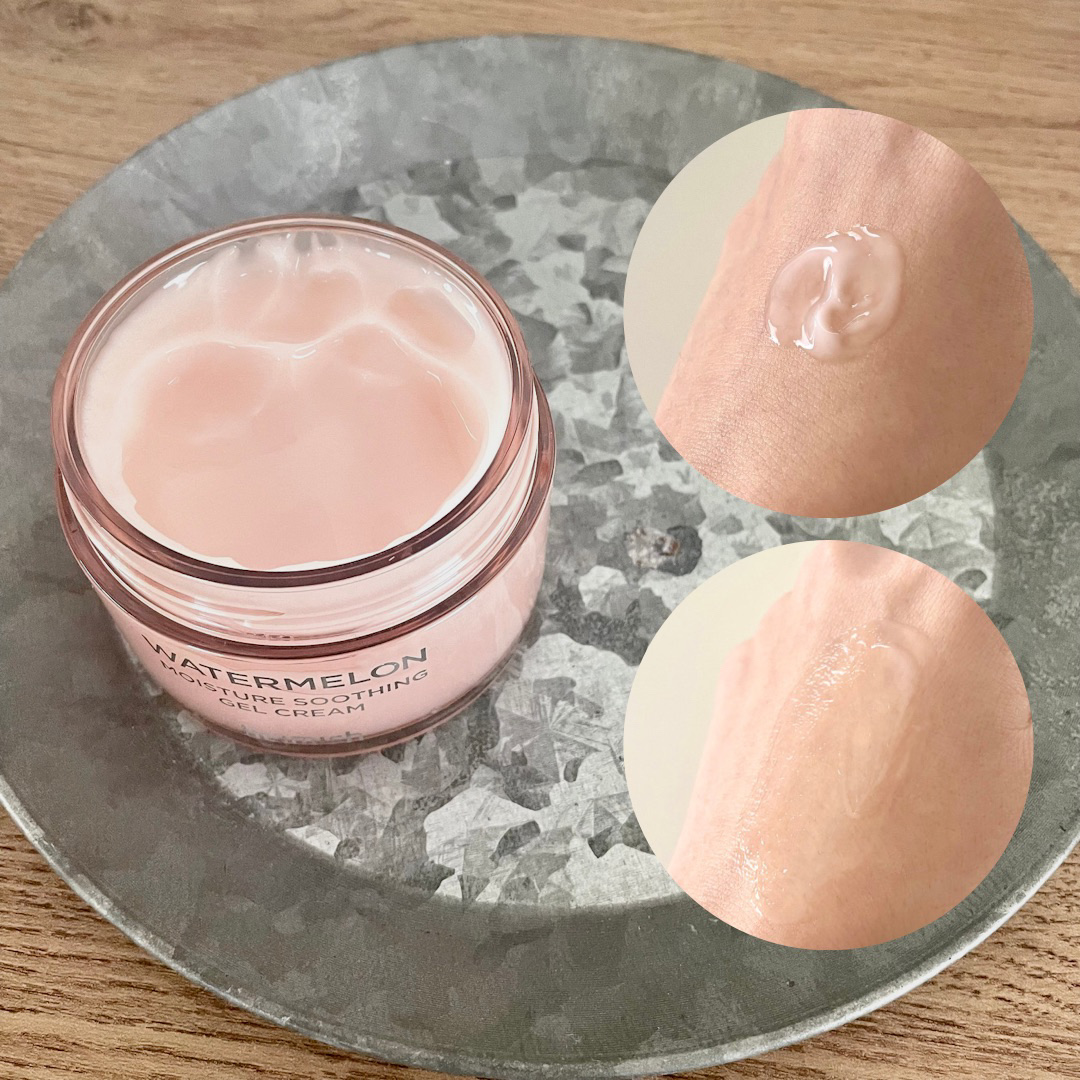 ウォーターメロン モイスチャーサージゲルクリーム/heimish/フェイスクリームを使ったクチコミ（2枚目）