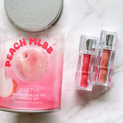 WATERISM GLOW TINT MINI SPECIAL SET PEACH MLBB/TIRTIR(ティルティル)/メイクアップキットを使ったクチコミ(2枚目)