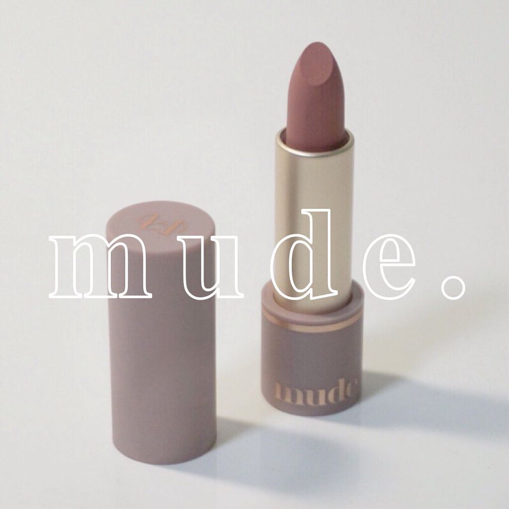 インスパイアマットリップ 01 Clear Muse/mude./口紅を使ったクチコミ（1枚目）