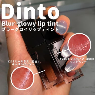 ブラーグロイリップティント/Dinto/口紅を使ったクチコミ（2枚目）