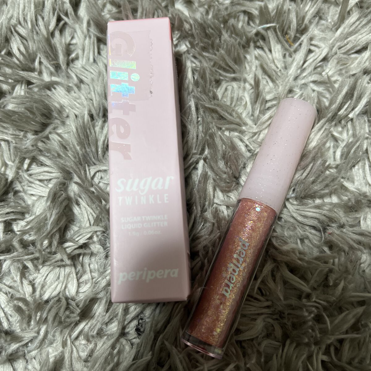 シュガー トゥインクル リキッド グリッター/PERIPERA/グリッターを使ったクチコミ（1枚目）