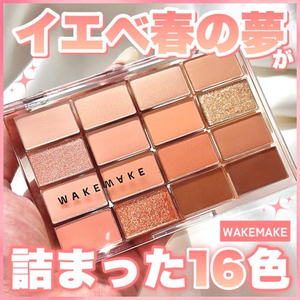 ソフトブラーリングアイパレット/wakemake/アイシャドウパレットを使ったクチコミ(1枚目)