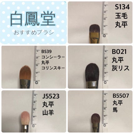 アイシャドウブラシ 丸平 山羊/白鳳堂/メイクブラシを使ったクチコミ(5枚目)