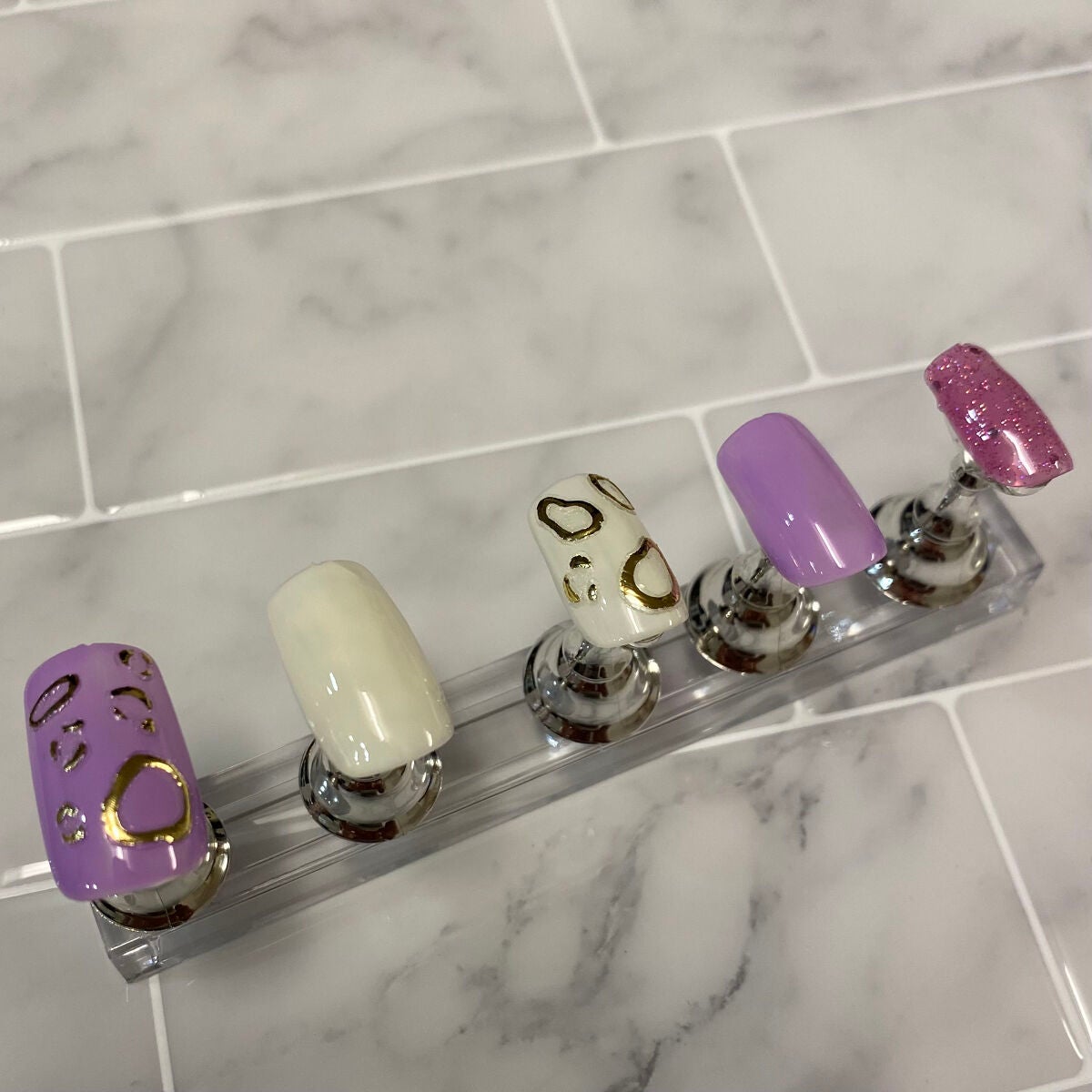 ジェルネイル(ライト対応)/セリア/ジェルネイルを使ったクチコミ(2枚目)