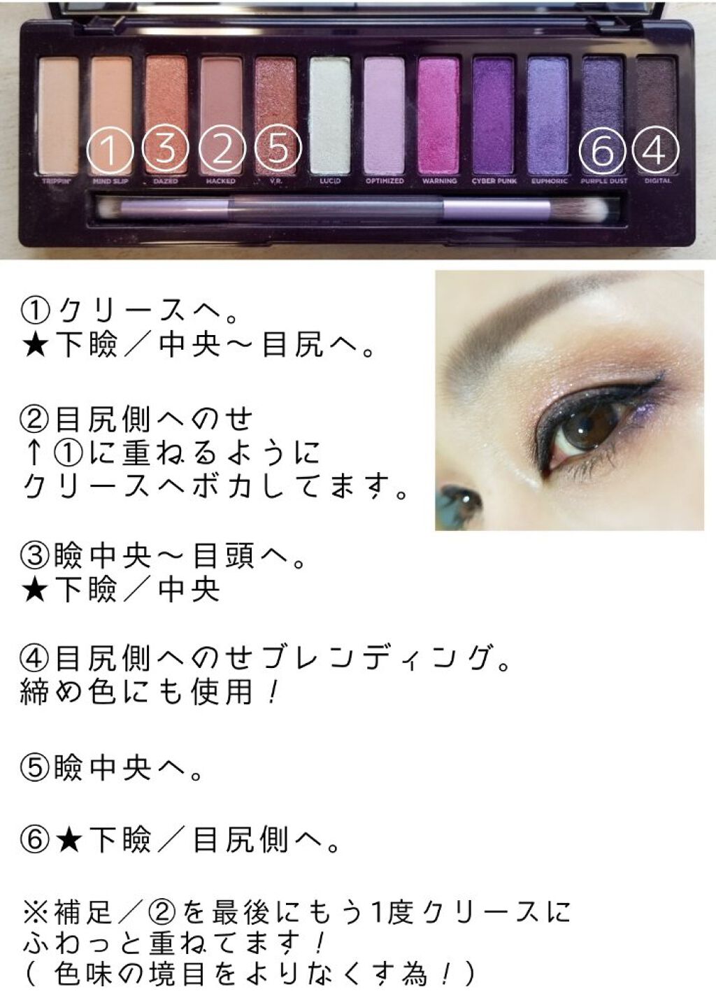 NAKED ULTRAVIOLET/アーバンディケイ/アイシャドウパレットを使ったクチコミ(8枚目)