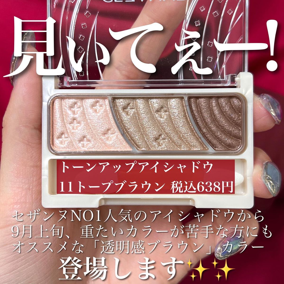 トーンアップアイシャドウ 11 トープブラウン/CEZANNE/アイシャドウパレットを使ったクチコミ（2枚目）