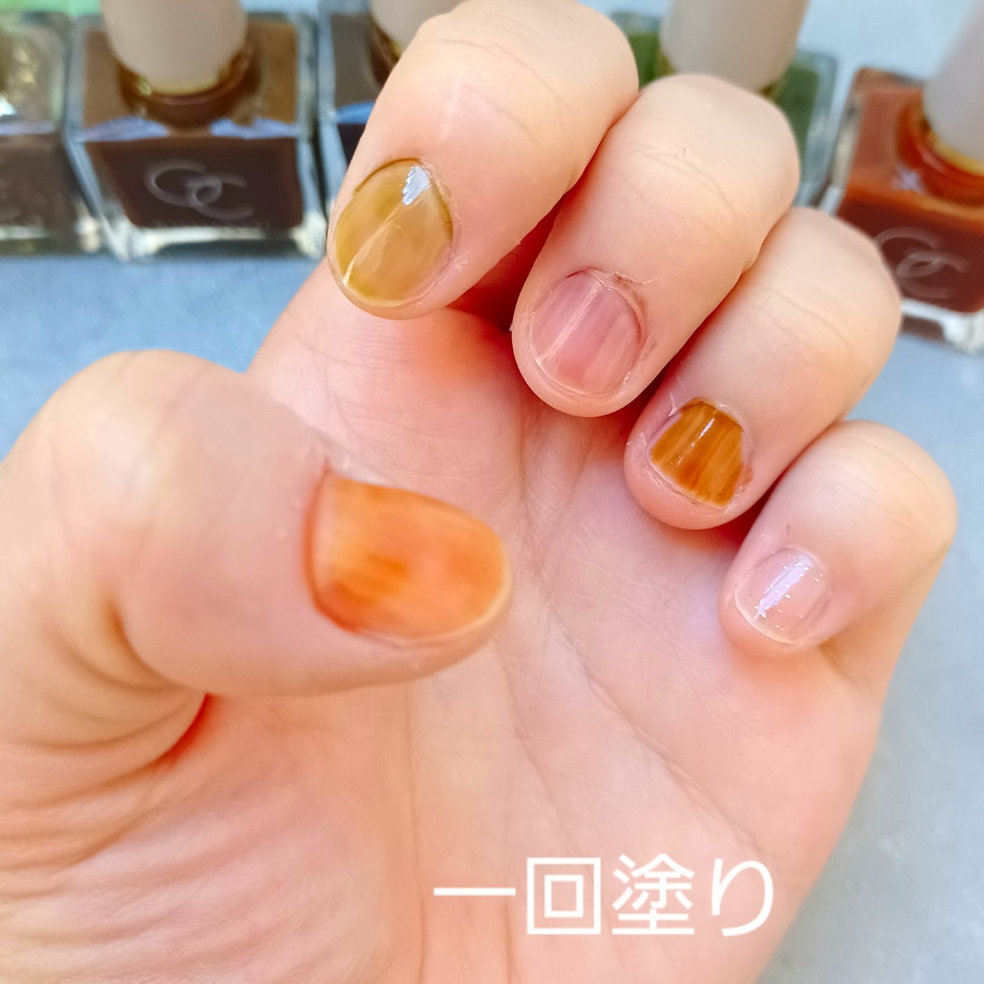 グロッシーコート/スキューズミー/オールインワンネイルを使ったクチコミ(4枚目)