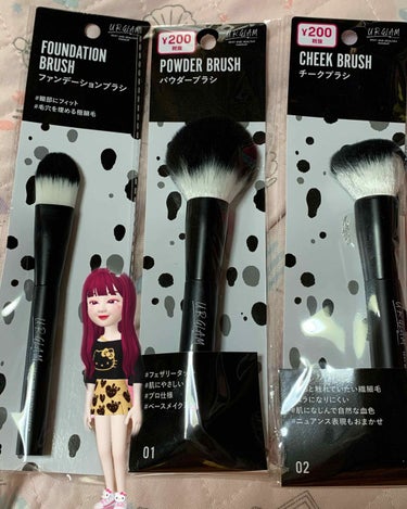 UR GLAM　POWDER BRUSH/U R GLAM/メイクブラシを使ったクチコミ（1枚目）