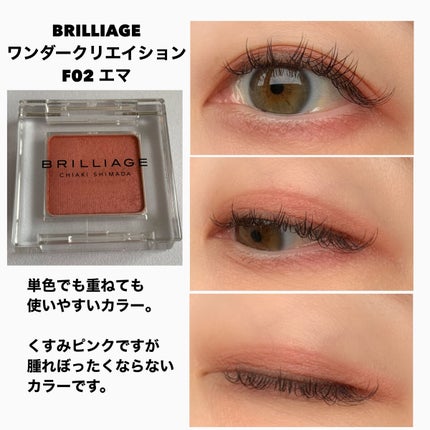 ワンダークリエイション /ブリリアージュ/単色アイシャドウを使ったクチコミ(5枚目)