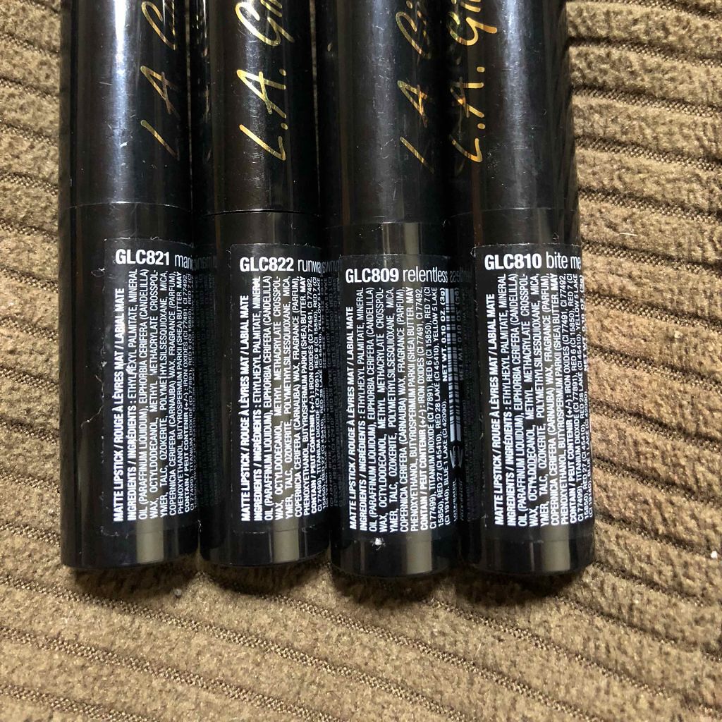 マット フラット ベルベット リップスティック/L.A.Girl/口紅を使ったクチコミ（2枚目）