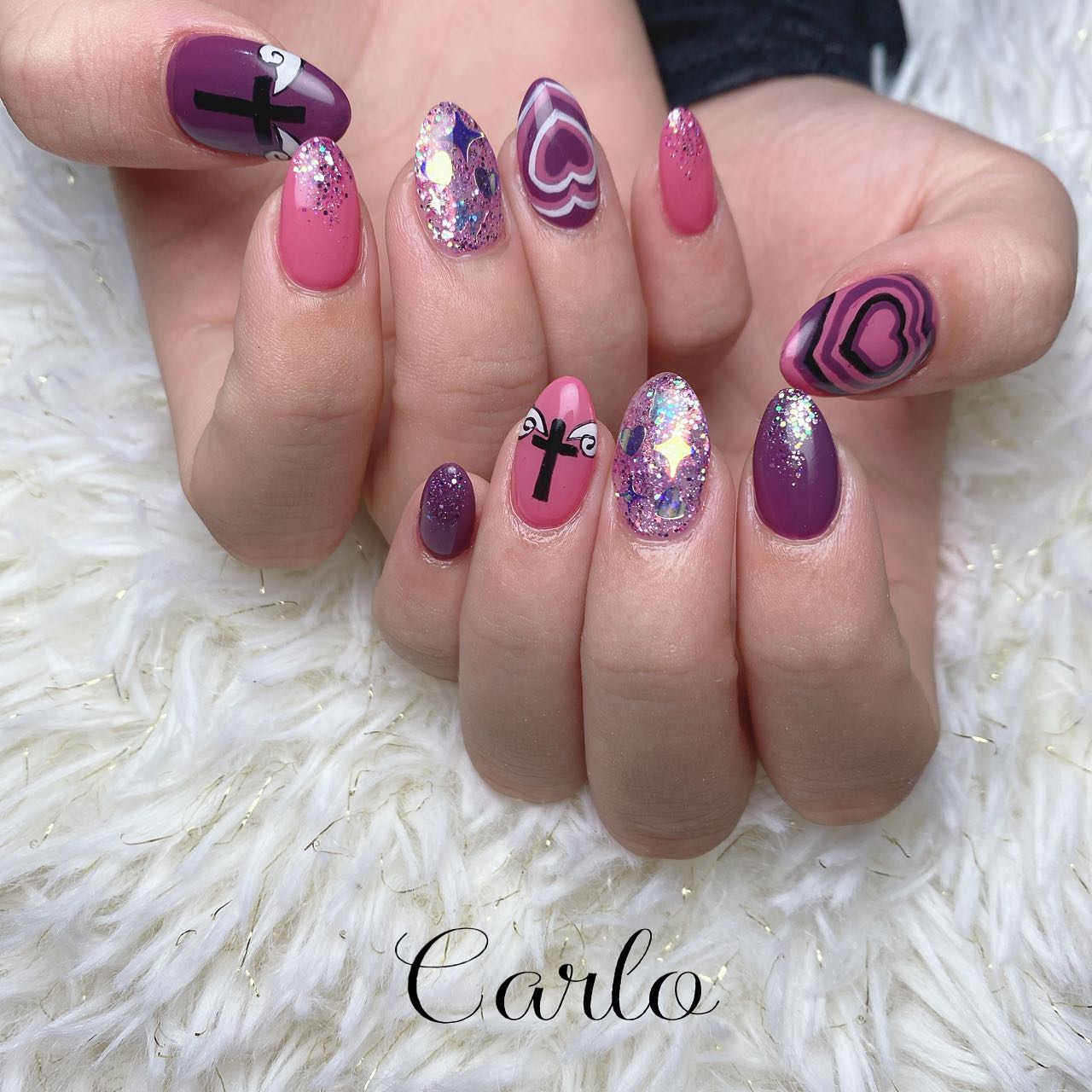 YUKA on LIPS 「.らぶりー💓..#nail#nailist#ネイル#ネイリスト..」(2枚目)