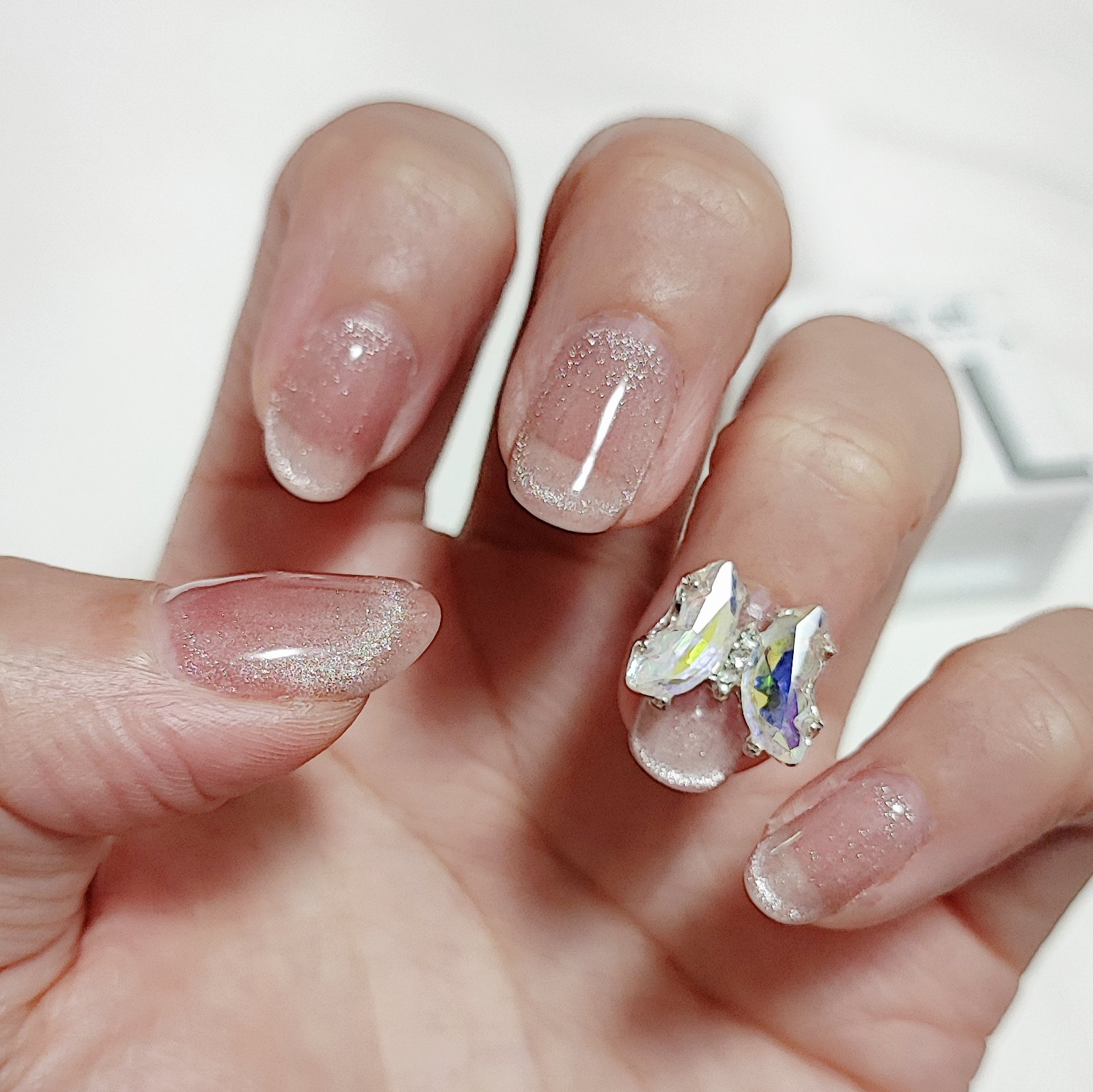 cat's eye gel/ANNUUM/ジェルネイルを使ったクチコミ（2枚目）