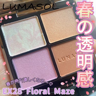 アイカラーレーション EX28 Floral Maze/LUNASOL/アイシャドウパレットを使ったクチコミ（1枚目）